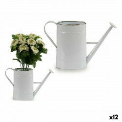 Decoratieve gieter Metaal Wit Zilverkleurig 10,5 x 22,5 x 38 cm (12 Stuks)