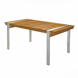 Eettafel Norah 160 x 85 x 74 cm Hout Roestvrij staal