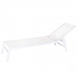 Sun-lounger Thais White 199 x 61 x 30 cm