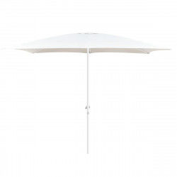 Parasol Alba 300 x 400 cm Aluminium Blanc